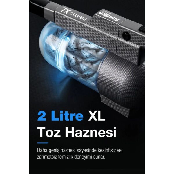 Fantom Pratik-XL P 1300 Dikey Süpürge 500 W Gri Toz Torbasız Kullanım ve