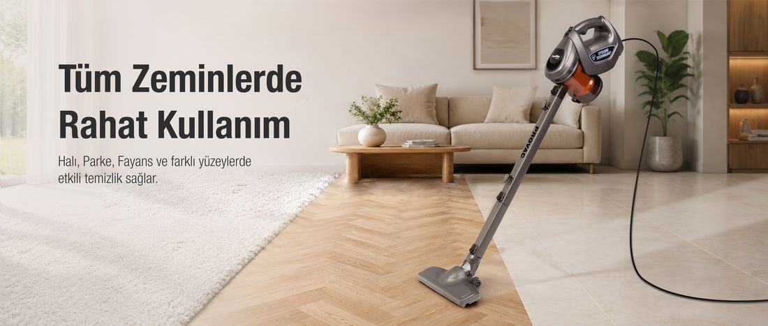 Fantom Provac P5000 Cyclonic Elektrik Süpürgesi Gri