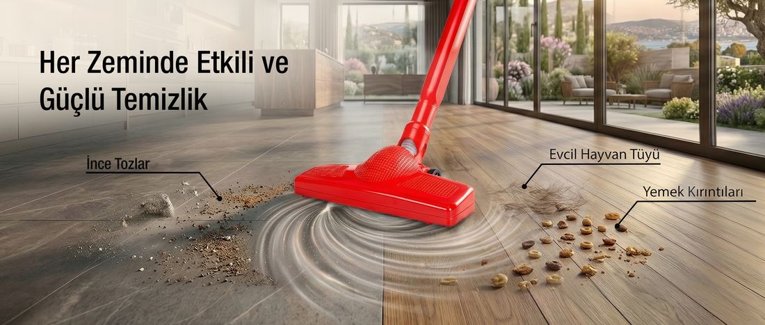 Fantom Speedy Pro DU 2100 Dikey Süpürge Kırmızı
