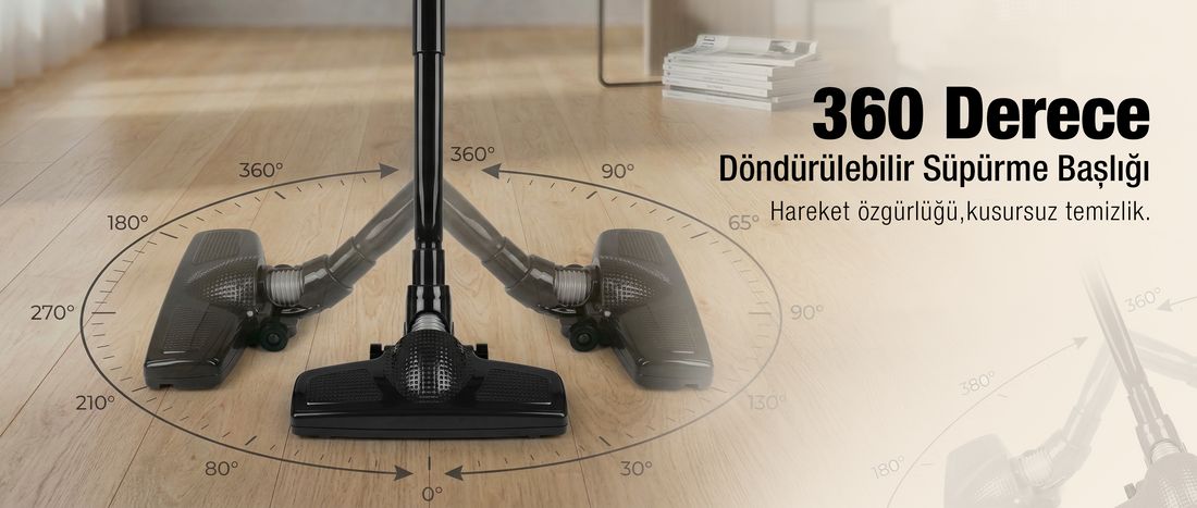 Fantom Speedy Pro Du 2100 Dikey Süpürge Siyah 1 L Toz Hacmi ile Ekonomik ve Kullanım Kolaylığı