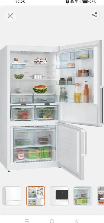 Bosch KGN86CWE0N Çift Kapılı 631 Lt E Enerji Sınıfı No-Frost Buzdolabı