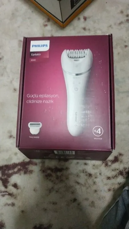 Philips BRE710/05 Epilatör (Yüz+Koltuk alti+Bikini Bölgesi+Bacak)Islak-Kuru,Işıklı,Kablosuz