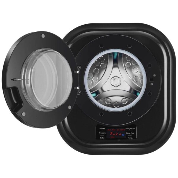 Fix Mini Me Çamaşır Makinesi Karavan ve Tekne Çamaşır Makinesi Siyah
