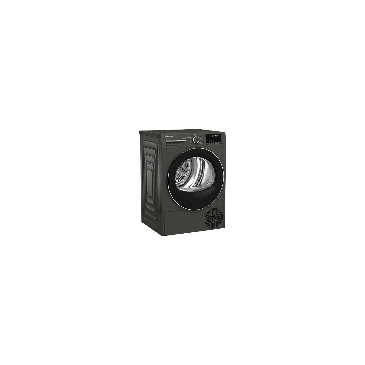 Grundig 9645 9kg Isı Pompalı Kurutma Makinesi Koyu Gri Enerji Sınıfı E Kırışıklık Önleyici Özellikler HBCV0000HIM94H