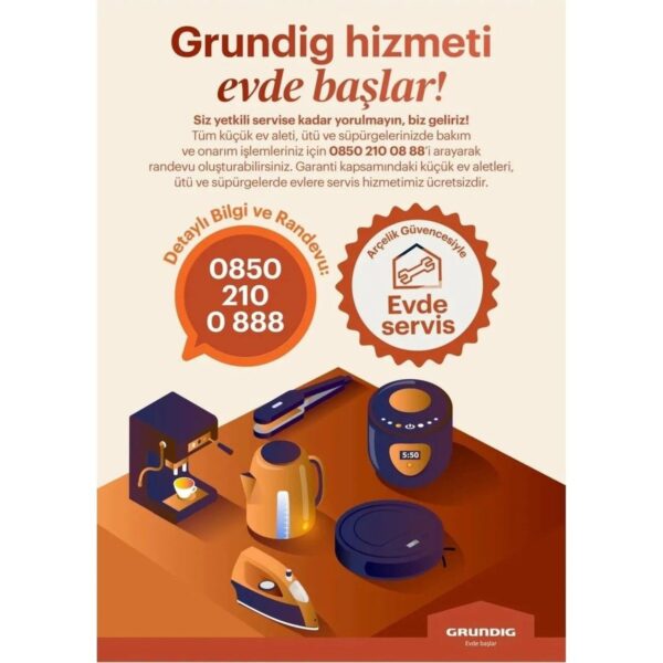 Grundig Vcp 3920 G Şarjlı Dik Süpürge