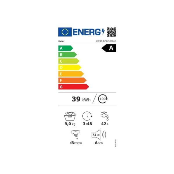 Haier HW90BP14929BU1TR 9 kg 1400 Devir Çamaşır Makinesi