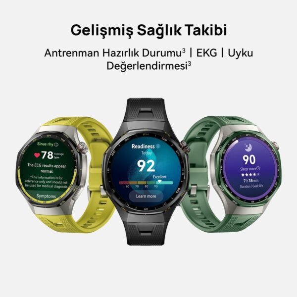 Huawei Watch GT 7 Pro 46 mm Akıllı Saat – Siyah, Titanyum Kasa, iOS me Android Uyumlu, EKG, Nano Seramik Bezel, 21 Güne Varan Pil Ömrü