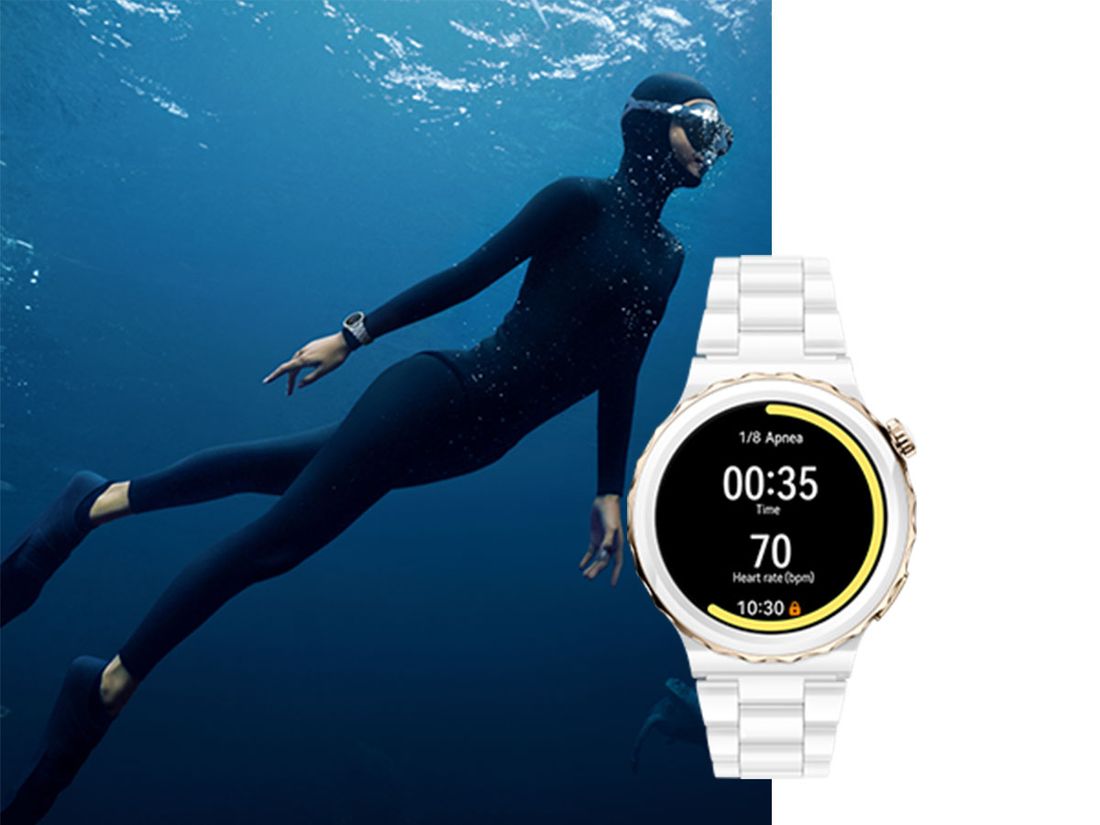 Huawei Watch GT3 Pro 43MM Seramik Kasa Akıllı Saat Modeli ile Spor ve Günlük Kullanım Uyumlu