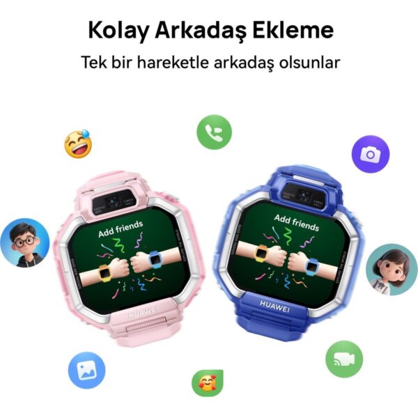 Huawei Watch Kids X1 Akıllı Çocuk Saati -, 3 yıl Garanti, 360° Dönen Çift Kamera, Hd Görüşme, Hassas Konum Takibi