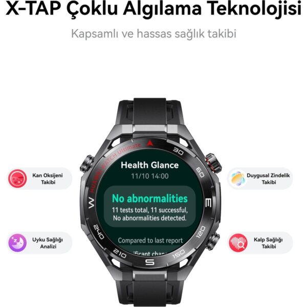 Huawei Watch Ultimate 2, Zirkonyum Bazlı Sıvı Metal Kasa,150m Dalış Desteği, Bluetooth Arama, Hassas Sağlık Takibi, iOS & Android Uyumlu