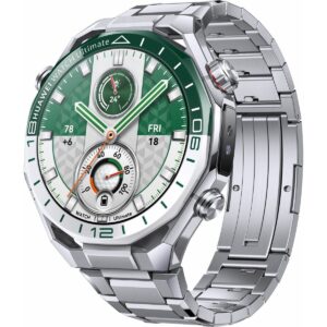 Huawei Watch Ultimate 2, Zirkonyum Bazlı Sıvı Metal Kasa,150m Dalış Desteği, Bluetooth Arama, Hassas Sağlık Takibi, iOS & Android Uyumlu Yeşil