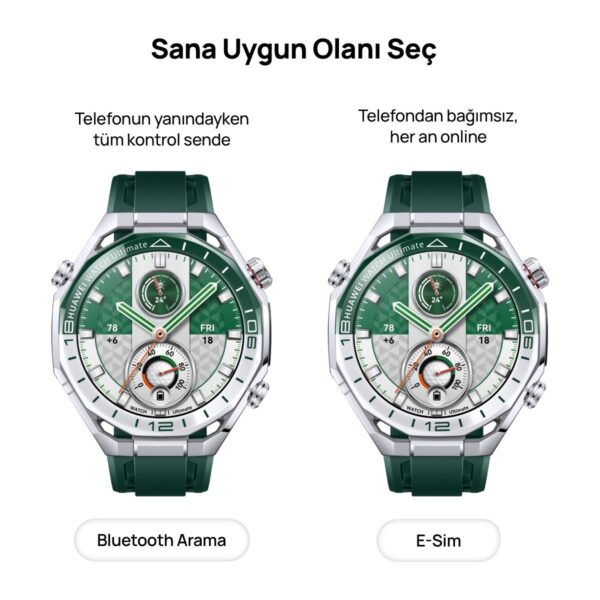 Huawei Watch Ultimate 2, Zirkonyum Bazlı Sıvı Metal Kasa,150m Dalış Desteği, Bluetooth Arama, Hassas Sağlık Takibi, iOS & Android Uyumlu