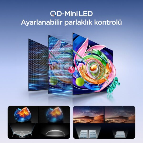 iFFALCON 65U85A 65” 165 Ekran Uydu Alıcılı 4K Ultra HD Google QD-MiniLED Dimming TV