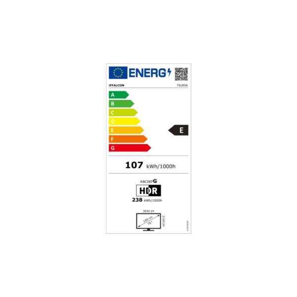iFFALCON 75U95A 75” 190 Ekran Uydu Alıcılı 4K Ultra HD Google MiniLED TV