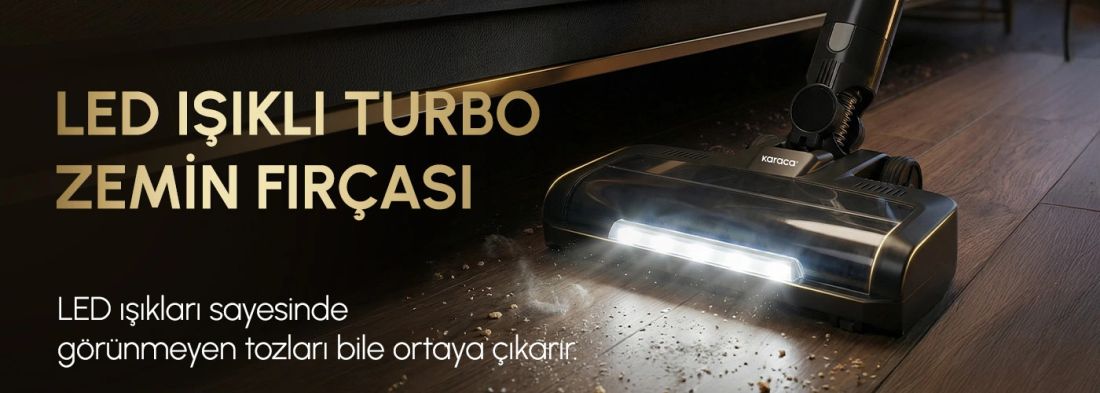 Karaca Power Up Pro 350 W Dik Süpürge Altın Renk HEPA Filtreli 0,6 L Toz Haznesi ile Güçlü Temizlik