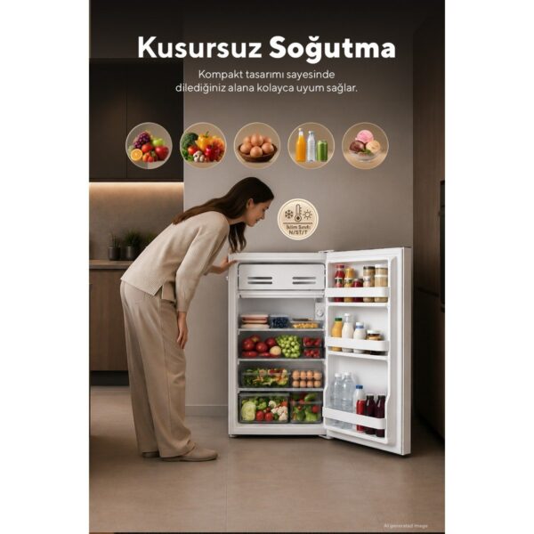 Kumtel 93L Beyaz Büro Tipi Buzdolabı HMB-110