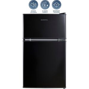Kumtel HTMF-90EB 87 L Çift Kapılı Mini Buzdolabı - Siyah HBCV0000H9ZBFV