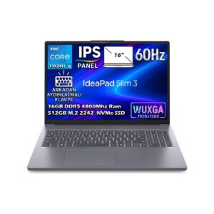 Lenovo Ideapad Slim 3 16IRH10 Intel Core I5-13420H 16GB 512GB SSD 16" WUXGA (1920X1200) IPS Panel Freedos Taşınabilir Dizüstü Bilgisayar 83K20073TR HBCV00009P0ZN4