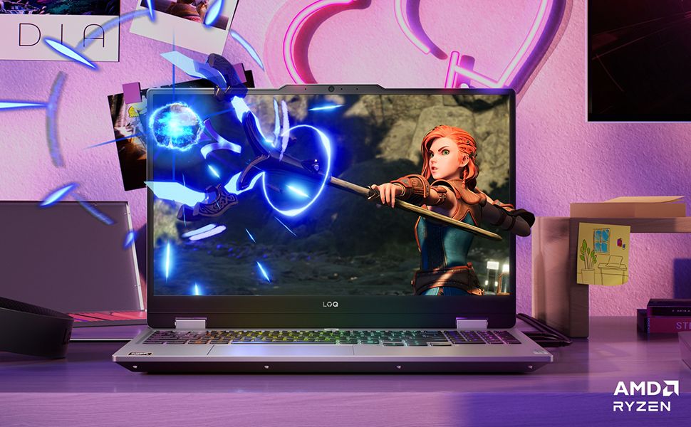 Lenovo LOQ AMD Ryzen 7 250 16GB 512GB SSD RTX5050 Freedos 15.6" FHD Taşınabilir Bilgisayar 83JG008VTR