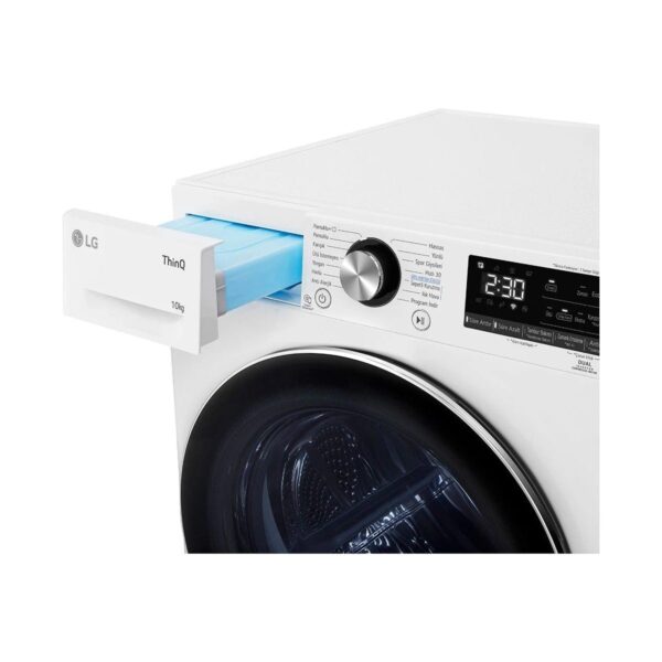 LG RH10V9AV2W 10 kg Dual Inverter ThinQ Özellikli Sessiz Çalışma ve Program Sayısı 14 Isı Pompalı Kurutma Makinesi