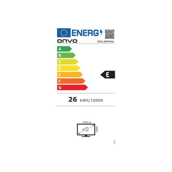Onvo 32VL50F3HA 32″ 82 Ekran Dahili Uydu Alıcılı HD Ready LED TV (Smart Değildir)
