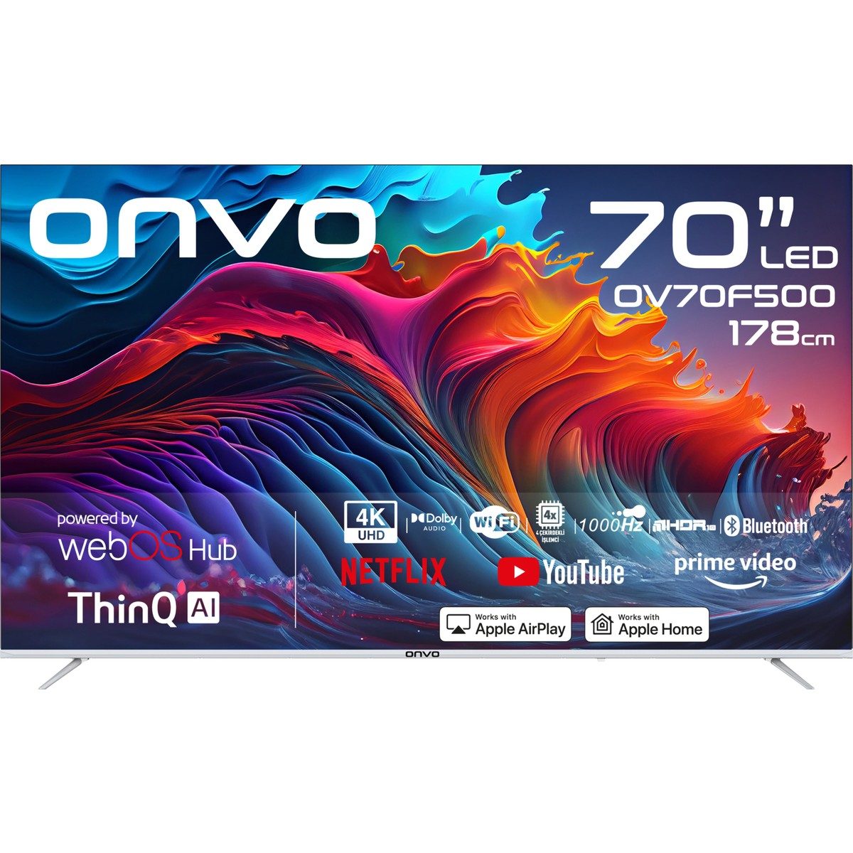 Onvo OV70F500 70" 178 Ekran Uydu Alıcılı 4K Ultra HD Smart LED TV HBCV0000492ITH