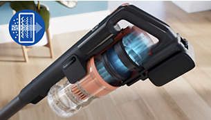 Philips 6000 Serisi Kablosuz Dik Süpürge XC6452/10, Turbo Başlık ve Toz Haznesi ile Güçlü Emiş