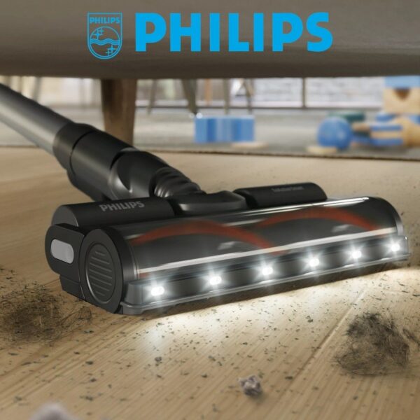 Philips 6000 Serisi Kablosuz Dik Süpürge XC6452/10, Turbo Başlık ve Toz Haznesi ile Güçlü Emiş