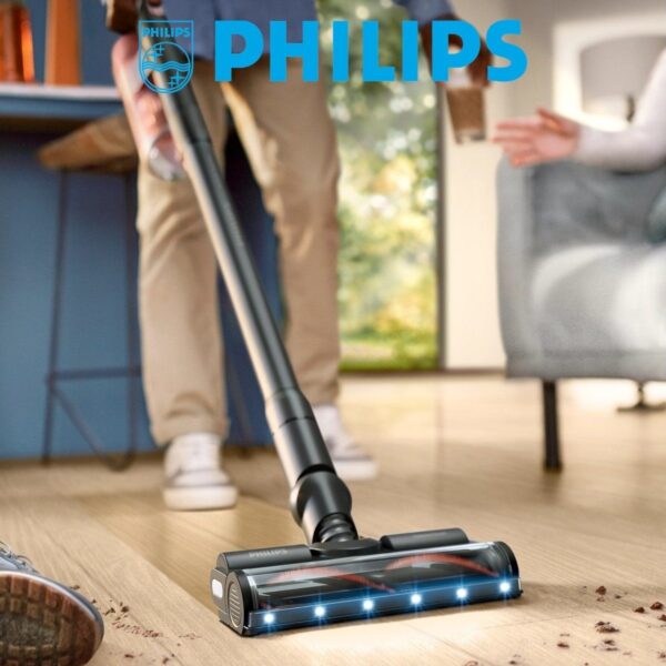 Philips 6000 Serisi Kablosuz Dik Süpürge XC6452/10, Turbo Başlık ve Toz Haznesi ile Güçlü Emiş