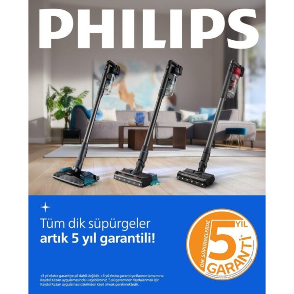 Philips 6000 Serisi Kablosuz Dikey Süpürge, PowerCyclone 11, 64 Dakika Kullanım Süresi, XC6552/01