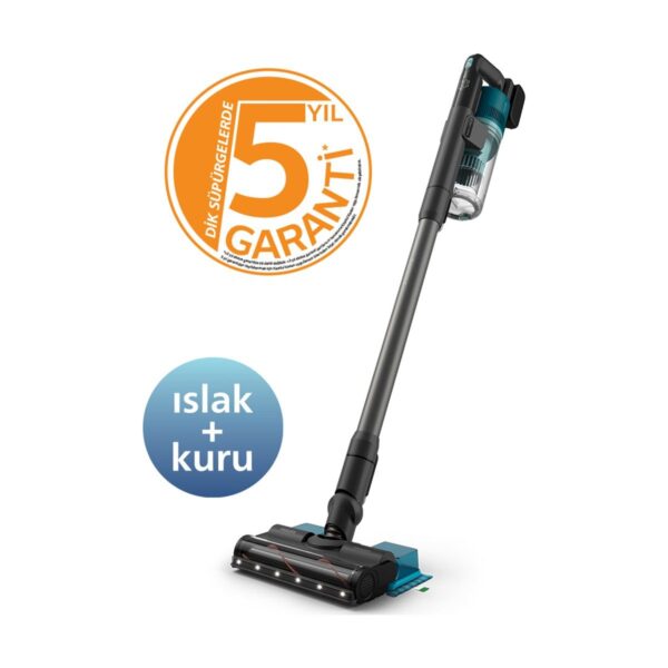 Philips 6000 Serisi Kablosuz Dikey Süpürge, PowerCyclone 11, Aqua Modül ile Kolay Mop, TriActive LED Başlık, 64 Dakika Kullanım, XC6553/01