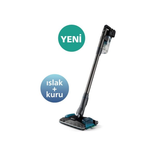 Philips 8000 Serisi Aqua Plus Kablosuz Dik Süpürge, 25,2 V, 80 dk’ya kadar Çalışma Süresi, PrecisionPower Başlık, Aqua Plus Başlık, XC8053/01