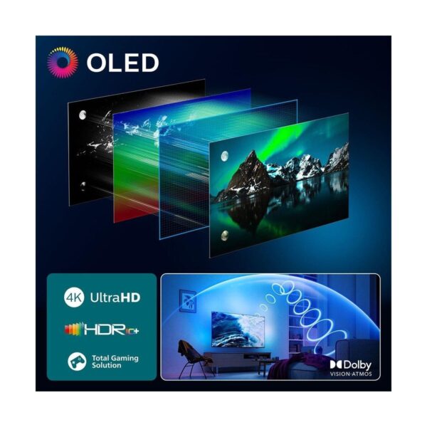 Philips Ambilight TV 55OLED760/12 4K UHD OLED 139cm 55″ Smart TV Dolby Vision TitanOS