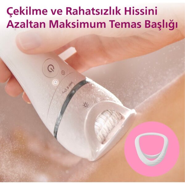 Philips BRE700/05 Kablosuz Epilatör Islak-Kuru Kullanım Özelliği ile Bacak Yüz Koltuk Altı Bikini Bölgesi İçin