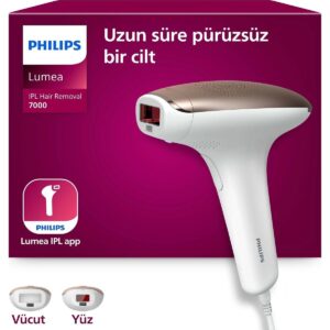 Philips Lumea 7000 Serisi SC1997/00 IPL Tüy Alma Gülkurusu Renkli 2 Başlık ve Çanta ile HBV000004XN97