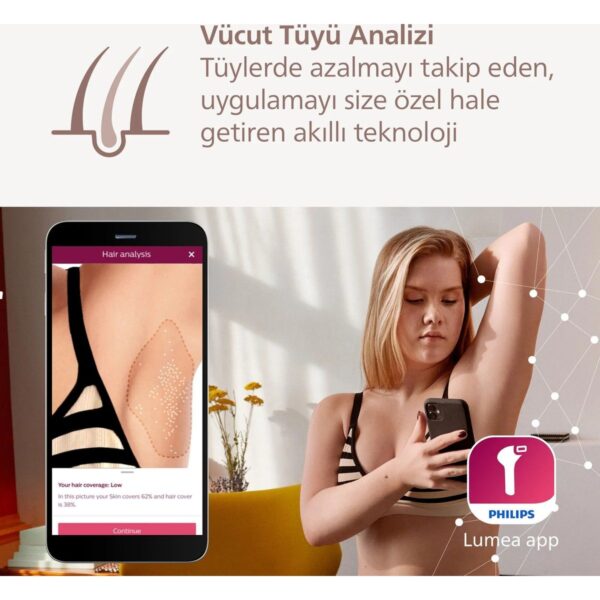 Philips Lumea 9900 Serisi BRI953/01 IPL Tüy Alma, SkinAI Uygulama,Vücut,Yüz ve Bikini,3 Başlık,Çanta