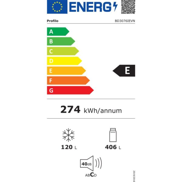 Profilo BD3076IEVN E Enerji Sınıfı 526 Lt Nofrost Alttan Donduruculu Buzdolabı