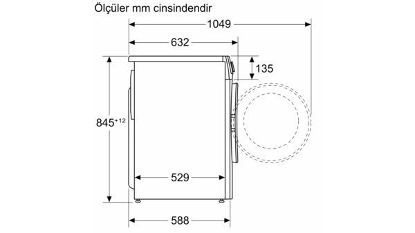Profilo CGA142Z0TR A Enerji Sınıfı 9 kg 1200 Devir Çamaşır Makinesi