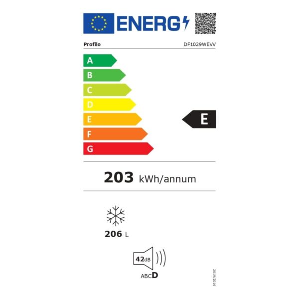 Profilo DF1029WEVV E Sınıfı 206 lt 6 Çekmeceli Derin Dondurucu