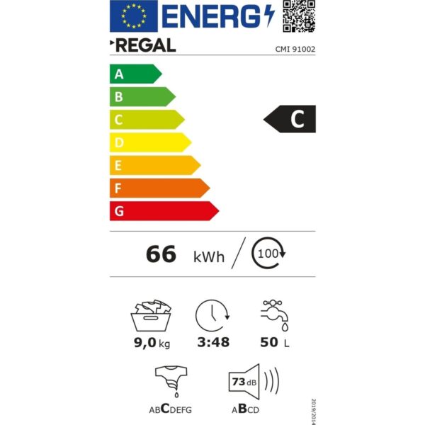 Regal CMI 91102 9 Kg Yıkama Kapasitesi 1000 Devir Enerji Sınıfı C Çamaşır Makinesi