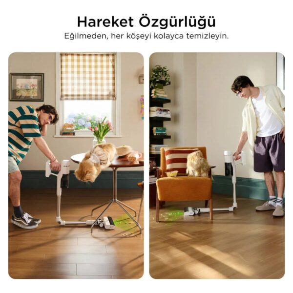 Roborock H60 Kablosuz Dikey Şarjlı Süpürge 250 Watt Turbo Başlık ve Hepa Filtre Özellikli