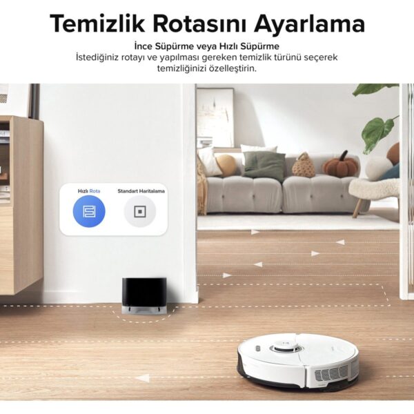 Roborock S8 Sonic Mopping Akıllı Robot Süpürge S8 Beyaz