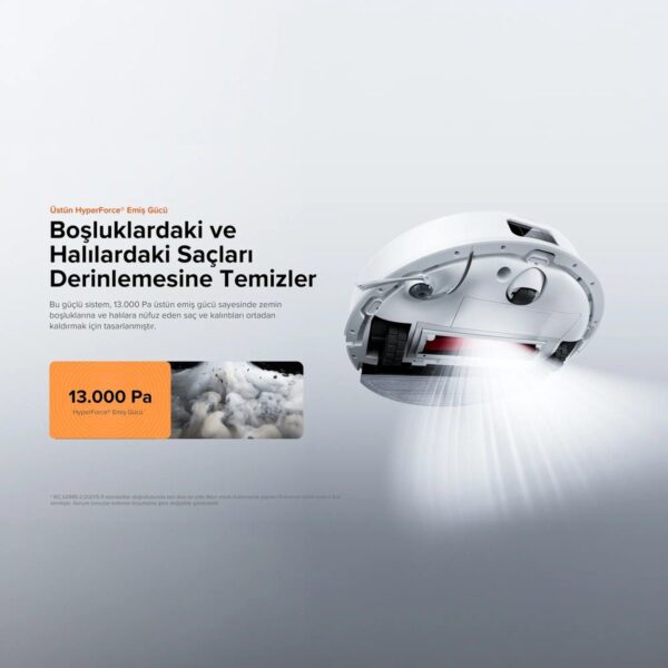 Roborock S9 Akıllı Robot Süpürge 13.000 pa – Beyaz