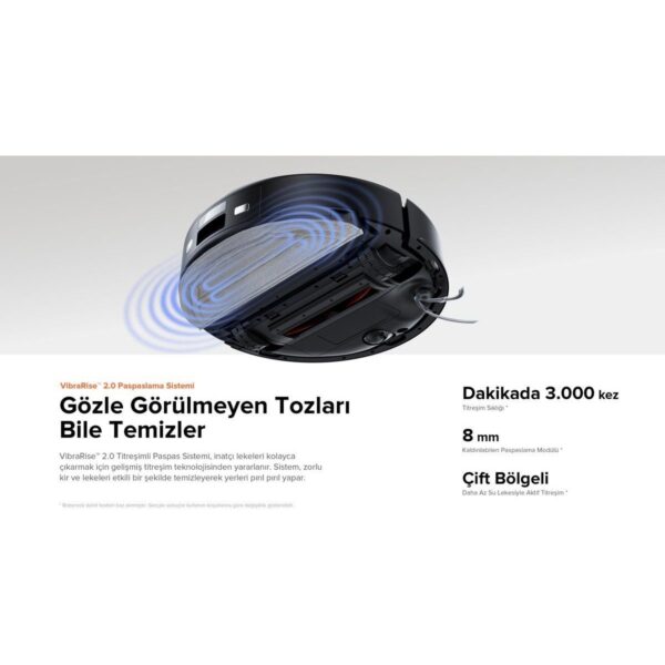S8 Pro Akıllı Robot Süpürge Siyah