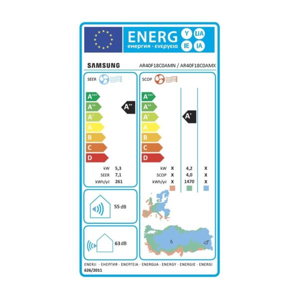 Samsung AR40F18C0AM/SK 18000 Btu Inverter Klima