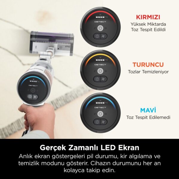 Shark Detect Clean&Empty Auto-Empty Sistemli Turbo Başlıklı Şarjlı Dikey Süpürge