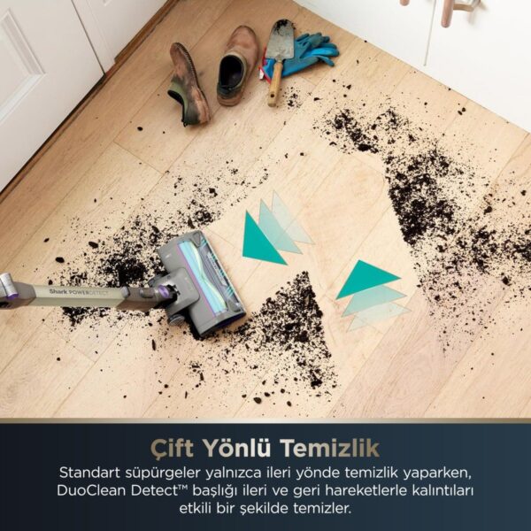 Shark Powerdetect Clean&empty Pet Başlıklı Şarjlı Dikey Süpürge