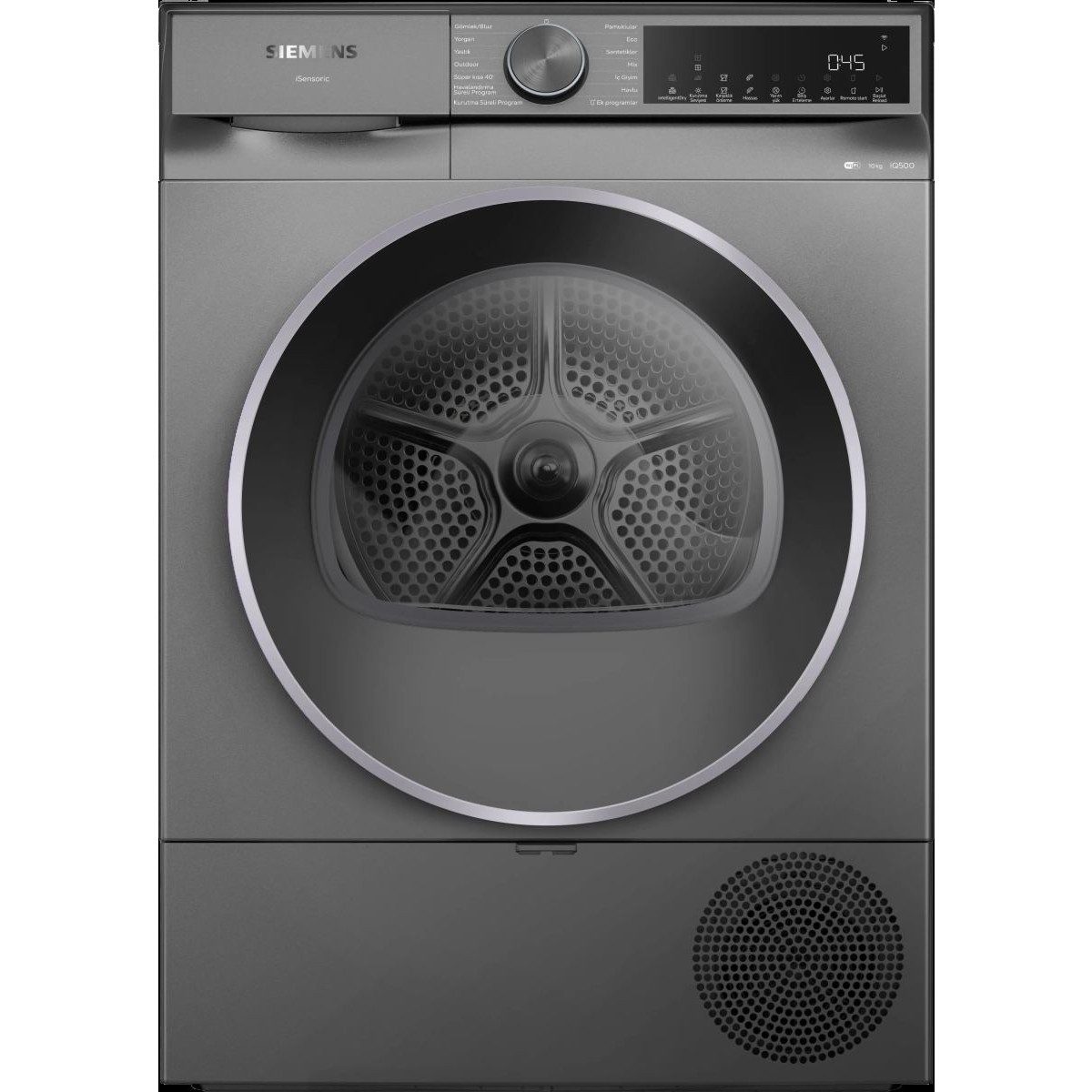Siemens WQ52J20RTR iQ500 Isı Pompalı Kurutma Makinesi 10 kg Antrasit HBCV0000CS8Y6L