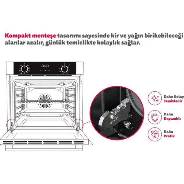Simfer 0+8 Fonksiyon Trend Mekanik Beyaz Power Turbo 2’li Ankastre Set (Fırın + Ocak)