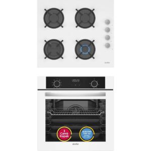 Simfer 0+9 Fonksiyon Airfry Beyaz 2'li Ankastre Set (8216 Fırın + 3507 Ocak) HBCV0000BJA3HI